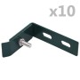 Eckverbinder für Wand 10 Sets grün von vidaXL, Zubehör für Tore und Zäune - Ref: Foro24-144502, Preis: 26,93 €, Rabatt: %