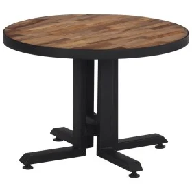 Runder Couchtisch aus massivem recyceltem Teakholz Ø55x40 cm von , Couchtisch - Ref: Foro24-358513, Preis: 81,87 €, Rabatt: %
