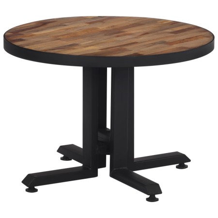 Solid recycled teak round coffee table Ø55x40 cm by , Coffee table - Ref: Foro24-358513, Price: 82,80 €, Discount: %