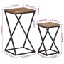 Side tables 2 pieces solid recycled teak by , Nightstands - Ref: Foro24-358524, Price: 66,67 €, Discount: %