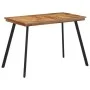 Solid teak wood dining table 120x62x76 cm by , Kitchen and dining tables - Ref: Foro24-358530, Price: 151,90 €, Discount: %