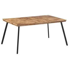 Solid teak wood dining table 169x98.5x76 cm by , Kitchen and dining tables - Ref: Foro24-358532, Price: 159,51 €, Discount: %