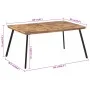 Mesa de comedor madera maciza de teca 169x98,5x76 cm de , Mesas de cocina y de comedor - Ref: Foro24-358532, Precio: 159,49 €...