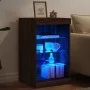Sideboard with LED lights brown oak 41x37x67 cm by , Sideboards - Ref: Foro24-836727, Price: 51,47 €, Discount: %