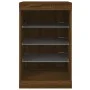 Sideboard with LED lights brown oak 41x37x67 cm by , Sideboards - Ref: Foro24-836727, Price: 51,47 €, Discount: %