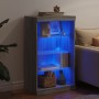 Sideboard with LED lights Sonoma gray 60.5x37x100 cm by , Sideboards - Ref: Foro24-836712, Price: 70,51 €, Discount: %