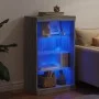 Sideboard with LED lights Sonoma gray 60.5x37x100 cm by , Sideboards - Ref: Foro24-836712, Price: 69,95 €, Discount: %