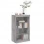 Sideboard with LED lights Sonoma gray 60.5x37x100 cm by , Sideboards - Ref: Foro24-836712, Price: 69,95 €, Discount: %