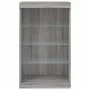 Sideboard with LED lights Sonoma gray 60.5x37x100 cm by , Sideboards - Ref: Foro24-836712, Price: 69,95 €, Discount: %