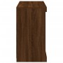 Sideboard with LED lights brown oak 81x37x67 cm by , Sideboards - Ref: Foro24-836706, Price: 76,79 €, Discount: %
