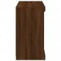 Sideboard with LED lights brown oak 81x37x67 cm by , Sideboards - Ref: Foro24-836706, Price: 75,87 €, Discount: %