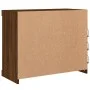 Sideboard with LED lights brown oak 81x37x67 cm by , Sideboards - Ref: Foro24-836706, Price: 75,87 €, Discount: %