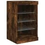 Sideboard with LED lights smoked oak 41x37x67 cm by , Sideboards - Ref: Foro24-836725, Price: 53,85 €, Discount: %