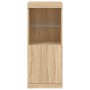 Sideboard with LED lights Sonoma oak 41x37x100 cm by , Sideboards - Ref: Foro24-836688, Price: 91,85 €, Discount: %