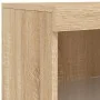 Aparador con luces LED roble Sonoma 41x37x100 cm de , Aparadores - Ref: Foro24-836688, Precio: 90,02 €, Descuento: %