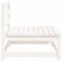 Garden sofas without armrests 3 units white wood 70x70x67 cm by , Modular outdoor sofas - Ref: Foro24-837929, Price: 150,78 €...