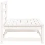 Garden sofas without armrests 2 units white wood 70x70x67 cm by , Modular outdoor sofas - Ref: Foro24-837922, Price: 104,42 €...