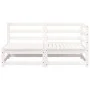 2-Sitzer-Gartensofa aus massivem weißem Kiefernholz von , Modulare Sofas für den Außenbereich - Ref: Foro24-837943, Preis: 13...