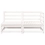 2-Sitzer-Gartensofa aus massivem weißem Kiefernholz von , Modulare Sofas für den Außenbereich - Ref: Foro24-837943, Preis: 13...