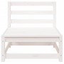 2-Sitzer-Gartensofa aus massivem weißem Kiefernholz von , Modulare Sofas für den Außenbereich - Ref: Foro24-837943, Preis: 13...