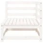 2-Sitzer-Gartensofa aus massivem weißem Kiefernholz von , Modulare Sofas für den Außenbereich - Ref: Foro24-837943, Preis: 13...