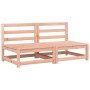 Garden sofas without armrests with cushions 2 units Douglas wood by , Modular outdoor sofas - Ref: Foro24-838091, Price: 143,...