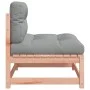 Garden sofas without armrests with cushions 2 units Douglas wood by , Modular outdoor sofas - Ref: Foro24-838091, Price: 142,...