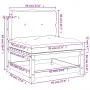 Garden sofas without armrests with cushions 2 units pine wood by , Modular outdoor sofas - Ref: Foro24-838085, Price: 167,05 ...