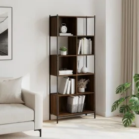 Oak brown engineered wood shelf 72x28x172 cm by , Bookcases and shelves - Ref: Foro24-3213656, Price: 97,42 €, Discount: %