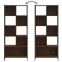 Eichenbraunes Holzwerkstoffregal 72x28x172 cm von , Bücherregale und Regale - Ref: Foro24-3213656, Preis: 98,70 €, Rabatt: %
