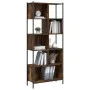Smoked oak engineered wood shelf 72x28x172 cm by , Bookcases and shelves - Ref: Foro24-3213654, Price: 93,58 €, Discount: %