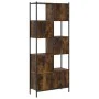 Smoked oak engineered wood shelf 72x28x172 cm by , Bookcases and shelves - Ref: Foro24-3213654, Price: 93,58 €, Discount: %
