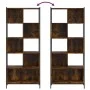 Smoked oak engineered wood shelf 72x28x172 cm by , Bookcases and shelves - Ref: Foro24-3213654, Price: 93,58 €, Discount: %