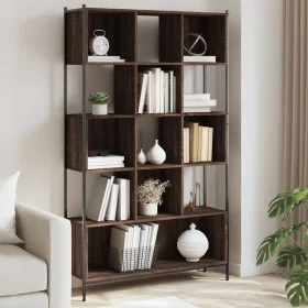 Oak brown engineered wood shelf 102x28x172 cm by , Bookcases and shelves - Ref: Foro24-3213661, Price: 133,50 €, Discount: %