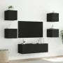 Wand-TV-Schränke mit LED-Leuchten 5 Stück schwarz von , TV-Möbel - Ref: Foro24-3216861, Preis: 178,40 €, Rabatt: %