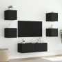 Wand-TV-Schränke mit LED-Leuchten 5 Stück schwarz von , TV-Möbel - Ref: Foro24-3216861, Preis: 180,91 €, Rabatt: %