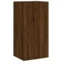 Wall TV cabinets with LED lights 3 pieces oak brown by , TV Furniture - Ref: Foro24-3216880, Price: 166,59 €, Discount: %