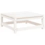 Gartenhocker aus massivem weißem Kiefernholz 70x70x30 cm von , Modulare Sofas für den Außenbereich - Ref: Foro24-837936, Prei...