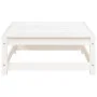 Gartenhocker aus massivem weißem Kiefernholz 70x70x30 cm von , Modulare Sofas für den Außenbereich - Ref: Foro24-837936, Prei...