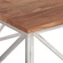 Couchtisch aus silbernem Edelstahl und massivem Akazienholz von , Couchtisch - Ref: Foro24-349983, Preis: 176,67 €, Rabatt: %
