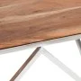 Couchtisch aus silbernem Edelstahl und massivem Akazienholz von , Couchtisch - Ref: Foro24-349983, Preis: 176,67 €, Rabatt: %
