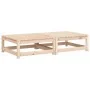 Gartenhocker mit Kissen 2 Stück aus massivem Kiefernholz von , Modulare Sofas für den Außenbereich - Ref: Foro24-838102, Prei...
