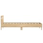 Cama con cabecero madera de ingeniería roble Sonoma 90x190 cm de , Camas y somieres - Ref: Foro24-838563, Precio: 103,32 €, D...
