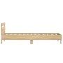 Sonoma oak engineered wood bed with headboard 90x190 cm by , Beds and slatted bases - Ref: Foro24-838563, Price: 99,80 €, Dis...
