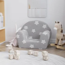Hellgraues Kindersofa aus weichem Plüsch mit Sternen von , Baby- und Kleinkindmöbel - Ref: Foro24-356980, Preis: 43,69 €, Rab...