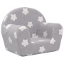 Light gray soft plush children's sofa with stars by , Baby and Toddler Furniture - Ref: Foro24-356980, Price: 42,91 €, Discou...