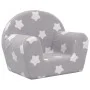 Light gray soft plush children's sofa with stars by , Baby and Toddler Furniture - Ref: Foro24-356980, Price: 43,69 €, Discou...