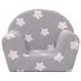 Light gray soft plush children's sofa with stars by , Baby and Toddler Furniture - Ref: Foro24-356980, Price: 42,91 €, Discou...