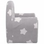 Light gray soft plush children's sofa with stars by , Baby and Toddler Furniture - Ref: Foro24-356980, Price: 42,91 €, Discou...