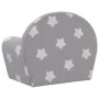 Light gray soft plush children's sofa with stars by , Baby and Toddler Furniture - Ref: Foro24-356980, Price: 43,69 €, Discou...